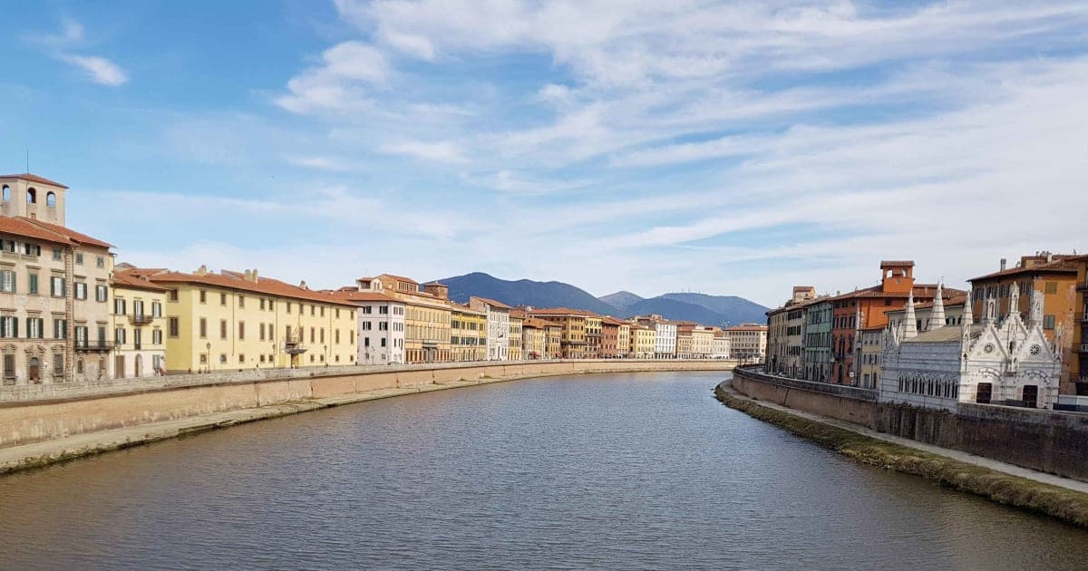 The Lungarno in Pisa